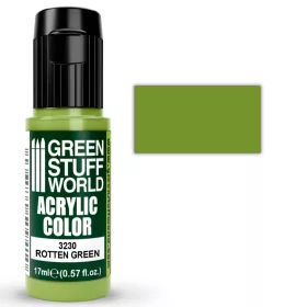   Green Stuff World Acrylic Color Rotten Green 17ml – matt rothadt zöld akrilfesték