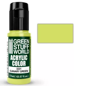   Green Stuff World Acrylic Color Canary Green 17ml – matt kanárizöld akrilfesték