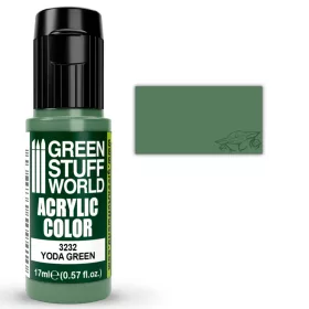   Green Stuff World Acrylic Color Yoda Green 17ml – matt karakterzöld akrilfesték