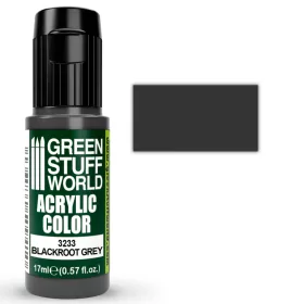   Green Stuff World Acrylic Color Blackroot Grey 17ml – matt sötétszürke akrilfesték