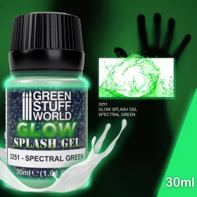   Green Stuff World Splash Gel - Spectral Green – sötétben zölden világító akril effektgél