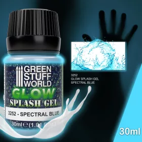   Green Stuff World Splash Gel - Spectral Blue – sötétben kéken világító akril effektgél