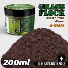   Green Stuff World Static Grass Flock 4-6mm - WASTELAND WEED - 200 ml