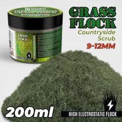   Green Stuff World Static Grass Flock 9-12mm - COUNTRYSIDE SCRUB - 200 ml
