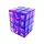 Green Stuff World 36x D6 12mm Dice - Clear Blue/Purple Dobókocka készlet Átlátszó Kék / Lila