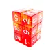Green Stuff World 12x D6 16mm Dice - Clear Red/Yellow Dobókocka készlet Átlátszó Piros / Sárga