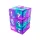 Green Stuff World 12x D6 16mm Dice - Clear Turquoise/Purple Dobókocka készlet Átlátszó Türkiz / Lila