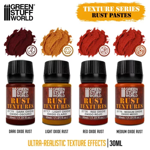 Green Stuff World Rust Texture Set 30ml – rozsda textúra paszta szett