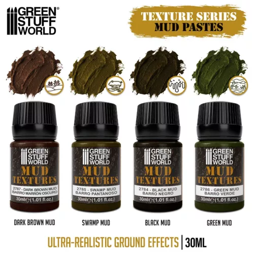 Green Stuff World Mud Textures Set 30ml – sáros terep textúra szett