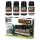 Green Stuff World Natural Earth Pigments Set 30ml – No. 3 – zöld, fehér és fekete weathering pigment készlet, 4×30 ml