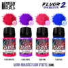 Green Stuff World Fluor Pigments Set 30ml No.2 – 4 db fluoreszkáló pigment makettekhez és diorámákhoz