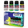 Green Stuff World Fluor Pigments Set 30ml No.3 – 4 db fluoreszkáló pigment makettekhez és diorámákhoz