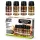 Green Stuff World Metallic Pigments Set 30ml – tiszta fém pigment készlet, 4×30 ml