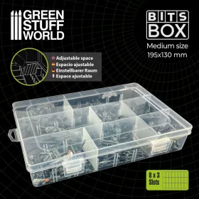   Green Stuff World Storage Bits Boxes M közepes méretű rekeszes tárolódoboz