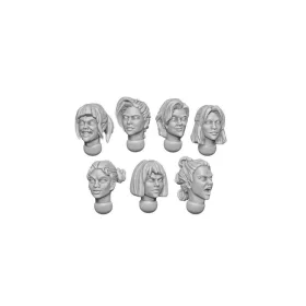 Green Stuff World Female Heads 1:48 Basic Set