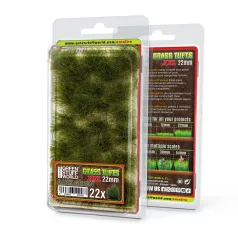   Green Stuff World Grass TUFTS XXL - 22mm self-adhesive - DARK GREEN