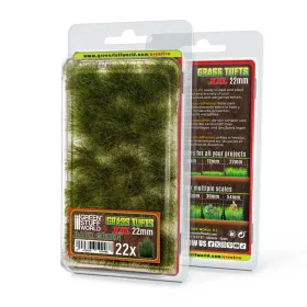  Green Stuff World Grass TUFTS XXL - 22mm self-adhesive - DARK GREEN