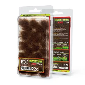   Green Stuff World Grass TUFTS XXL - 22mm self-adhesive - BURNT