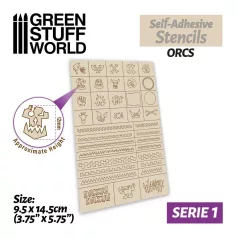 Gree Stuff World Self-adhesive stencils - Orcs