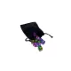 Green Stuff World LARGE Velvet Black Pouch with Drawstrings nagy fekete bársony húzózsinóros kockatartó tasak