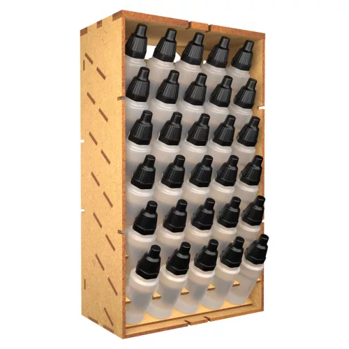 Green Stuff World Vertical Paint Organizer 17ml – LITE – MDF függőleges festéktartó 17 ml-es flakonokhoz