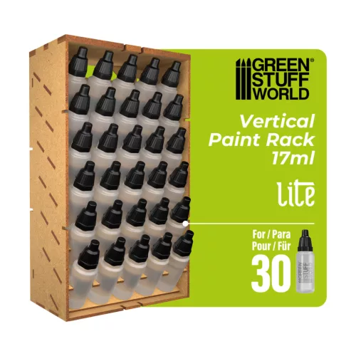 Green Stuff World Vertical Paint Organizer 17ml – LITE – MDF függőleges festéktartó 17 ml-es flakonokhoz