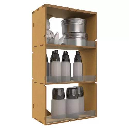 Green Stuff World Multipurpose Vertical Organizer – LITE – MDF többcélú függőleges rendszerező 3 nagy polccal