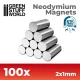 Green Stuff World Neodymium Magnets 2×1mm N35 – 100 db mágnes makettekhez és figurákhoz