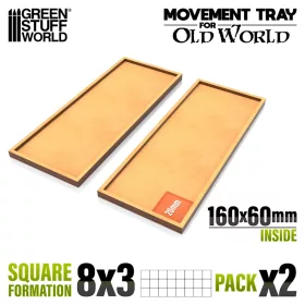 Green Stuff World MDF Movement Trays 160x60mm