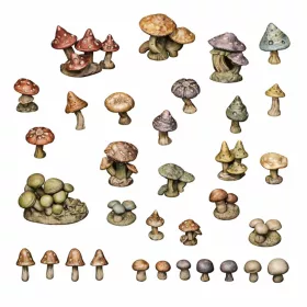 Green Stuff World Wild Mushrooms 1:48-1:35