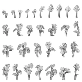 Green Stuff World Monstera Plant 1:48-1:35