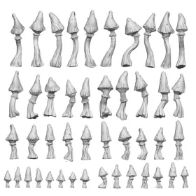 Green Stuff World Goblin Mushrooms 1:48-1:35