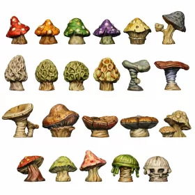 Green Stuff World Chunky Mushrooms 1:48-1:35
