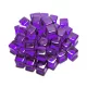 Green Stuff World Gaming TOKENs - Purple Cubes 10mm Lila akril kocka jelölők