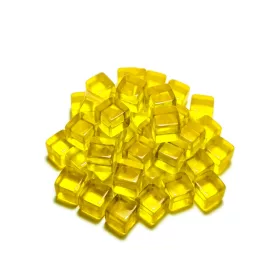   Green Stuff World Yellow Cube tokens 8mm Sárga akril kocka jelölők