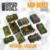 Green Stuff World Rectangular wooden MDF boxes 1:48-1:35