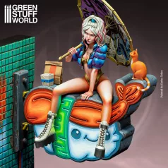 Green Stuff World Neko Galaxy - Misty: Neon City lunch break