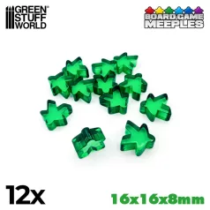Green Stuff World Meeples 16x16x8mm - Green