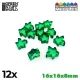 Green Stuff World Meeples 16x16x8mm - Green Zöld akril figurajelölők