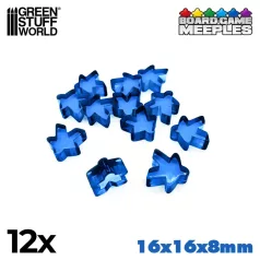 Green Stuff World Meeples 16x16x8mm - Blue