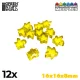 Green Stuff World Meeples 16x16x8mm - Yellow Sárga akril figurajelölők