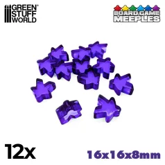 Green Stuff World Meeples 16x16x8mm - Purple