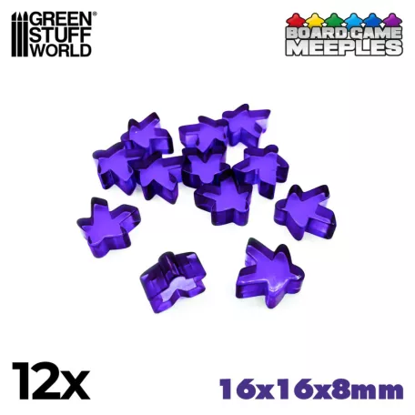 Green Stuff World Meeples 16x16x8mm - Purple