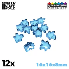 Green Stuff World Meeples 16x16x8mm - Light Blue