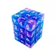 Green Stuff World 36x D6 12mm Dice - Light Blue - Purple Dobókocka készlet – Világoskék / Lila