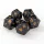 Green Stuff World 5x D20 20mm Dice - Black Dobókocka készlet – Fekete