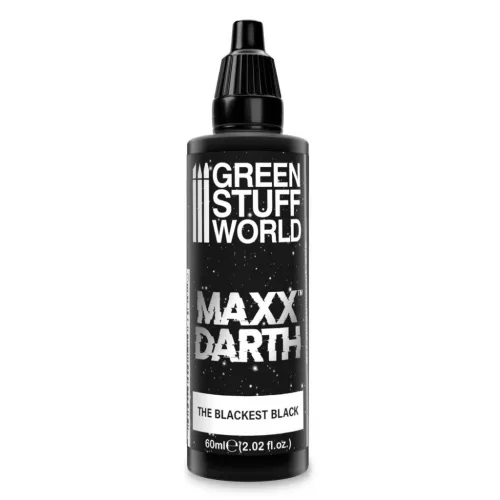 Green Stuff World Maxx Darth Paint 60ml – ultrafekete ultra matt akril effekt festék makettekhez és diorámákhoz