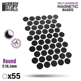   Green Stuff World Round Magnetic Sheet SELF-ADHESIVE - 28,5mm
