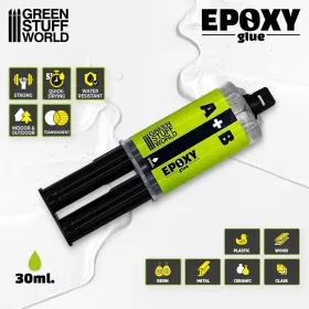   Green Stuff World Epoxy Glue 30ml – kétkomponensű epoxi ragasztó makettekhez, resinhez és fémhez