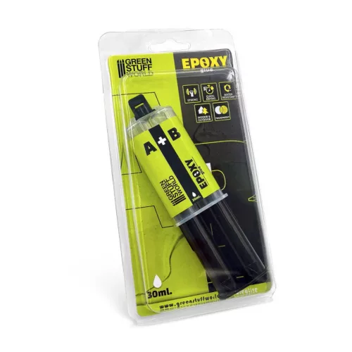 Green Stuff World Epoxy Glue 30ml – kétkomponensű epoxi ragasztó makettekhez, resinhez és fémhez